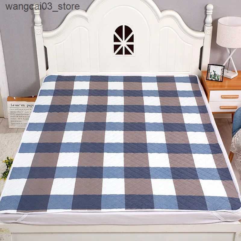 Blankets Swaddling Waterproof Washable Mattress Urine Mat Elder Incontinence Pad Bed Protector Adult Diaper Nappy Beding Sheet Cloth Breathable L24091