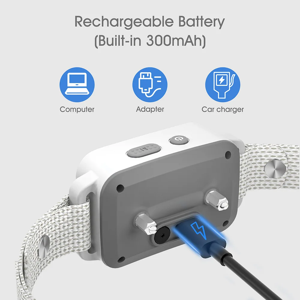Pet Anti-barking Collar Automatic Barking Stopper for Dog Training AI Intelligently Identifies Barking Collar with Color Display