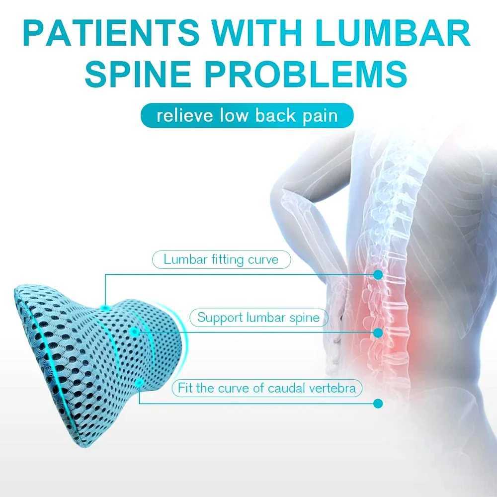 Low backrest cushion interior decoration bedding sleeping pillow car seat waist pillow waist support memory foam car cushion W240819