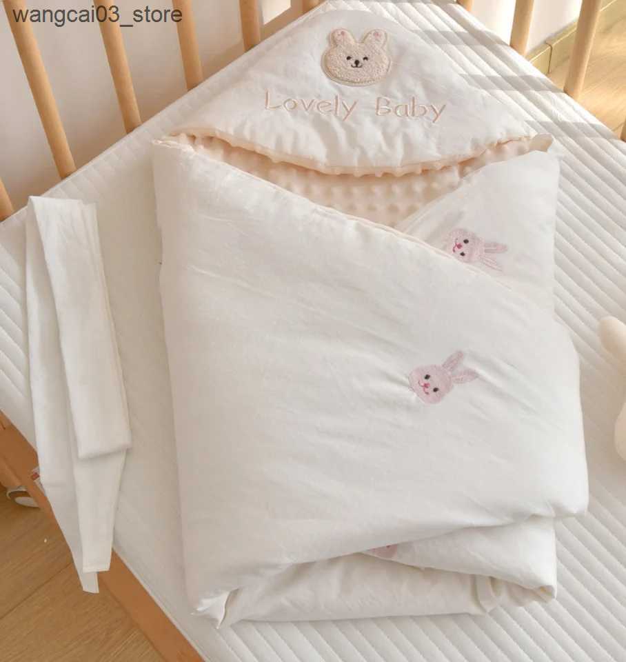 Blankets Swaddling Baby Blanket Newborn Swaddle Wrap Spring Autumn Cotton Soft Envelope Baby Receiving Blankets Boy Girl Baby Sleepsack Stuff L240910