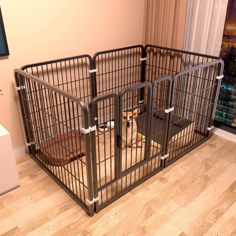 90x 100cm 6Pieces Dog Fence Indoor Pet Fence Large Medium Dog Kennel Small Canine Cage