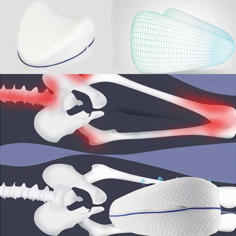 Body Memory Cotton Leg Pillow for Joint Pain Relief in the Lower Back and Legs Scientific Cushion for Anti Slip High Foot Mat for Home Use W240819