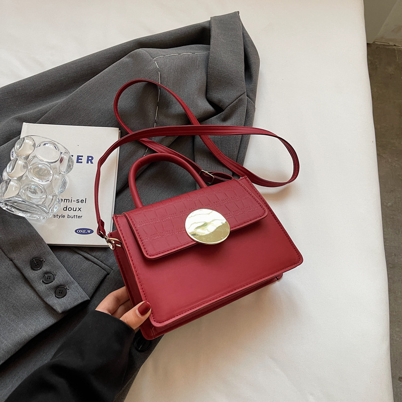 Personalized small square bag new Korean style trendy shoulder casual crossbody bag, fashionable and simple handbag