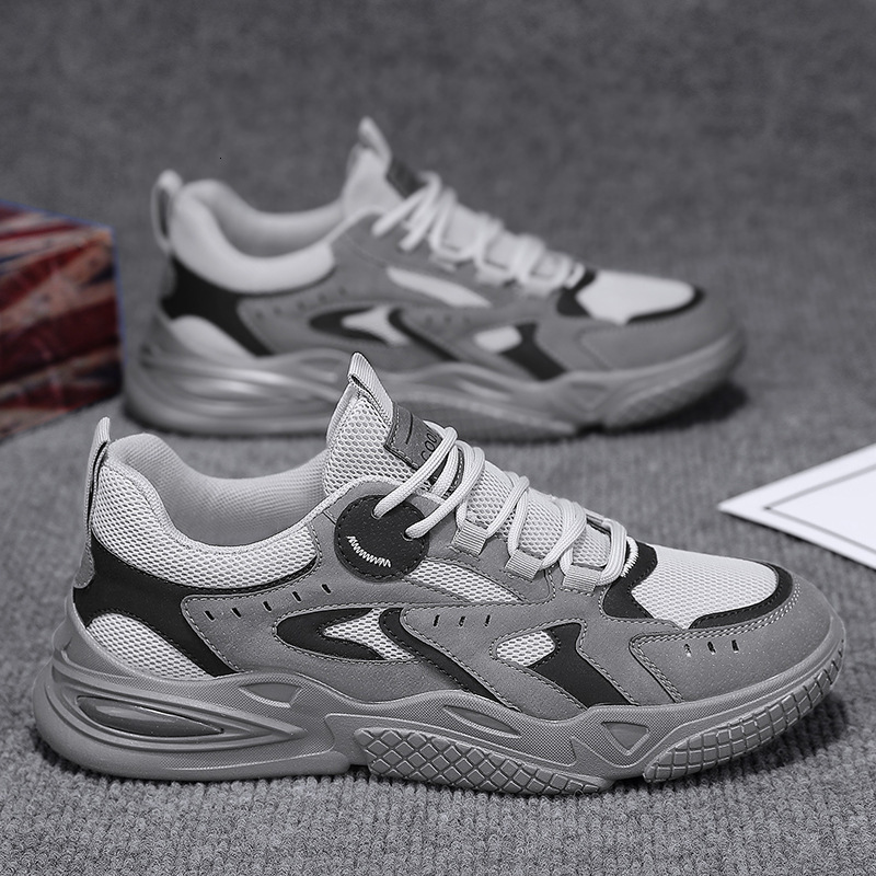 New mesh patchwork dad for summer Korean version versatile casual men's breathable thick soled youth sports shoes