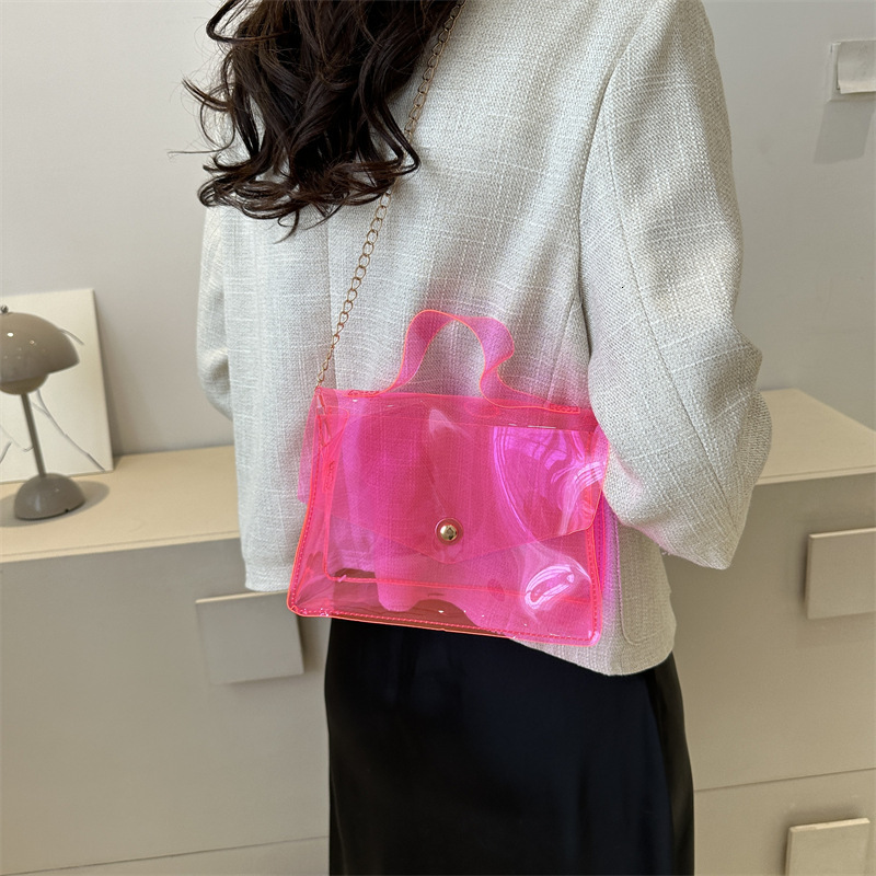 Leisure commuting crossbody niche Western style shoulder fashionable chain bag, women's new small square bag