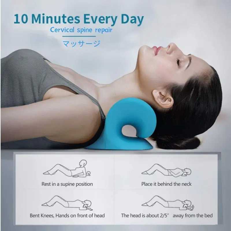 Cervical spine stretching neck and shoulder relaxor Cervical spine traction device massage pillow relieves pain Cervical spine W240819