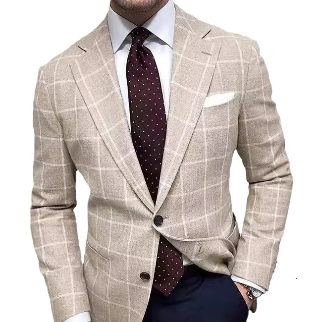 Amazon cross-border platform hot selling products discount promotional prices men's casual suits in stock support sample drawing
