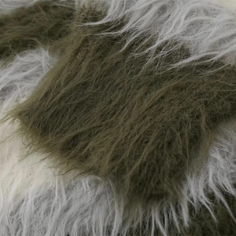 Striped Plush Vneck Sweater Womens Loose Casual Brushed Knit Trendy Couple Versatile Comfortable Harajuku High Street Cardigan 241007