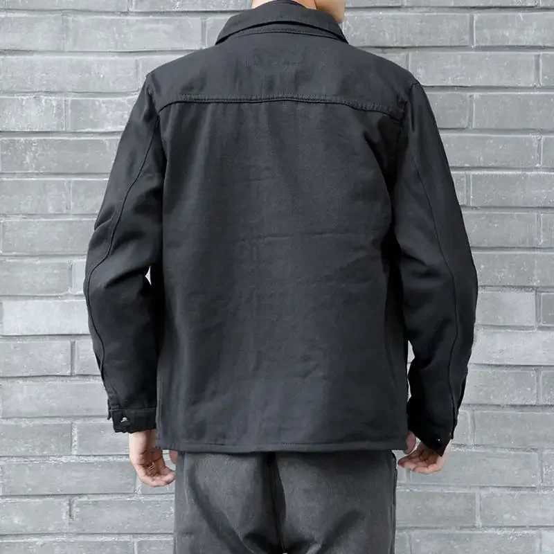 Denim jacket mens jacket black jeans mens clothing jacket fast delivery cheap fashionable brand new print W241011