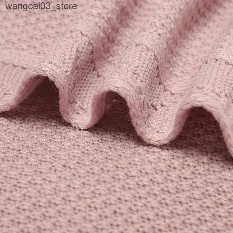 Blankets Swaddling Baby Blankets Knitted Newborn Swaddle Wrap Crib Quilt Super Soft Toddler Infantil Stroller Sofa Bedding Sleeping Covers 100*80cm L2