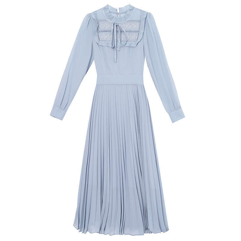 autumn new 2024 high-end temperament goddess French style waist cinched long sleeved fashionable western-style dress