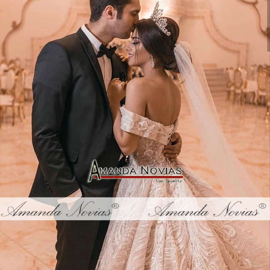 New Wedding Dress With Off The Shoulder Straps Robe De Soiree