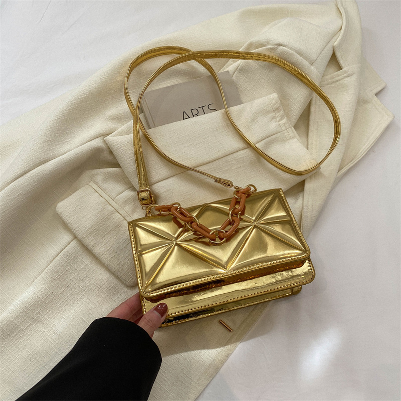 Niche popular chain handbag small square new fashion shoulder casual crossbody women's bag