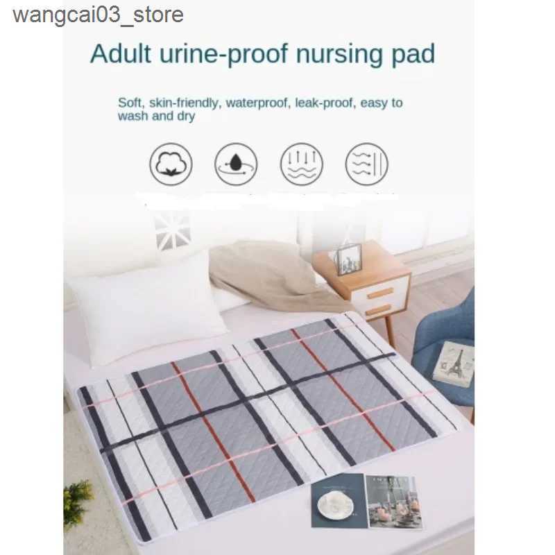 Blankets Swaddling Waterproof Washable Mattress Urine Mat Elder Incontinence Pad Bed Protector Adult Diaper Nappy Beding Sheet Cloth Breathable L24091