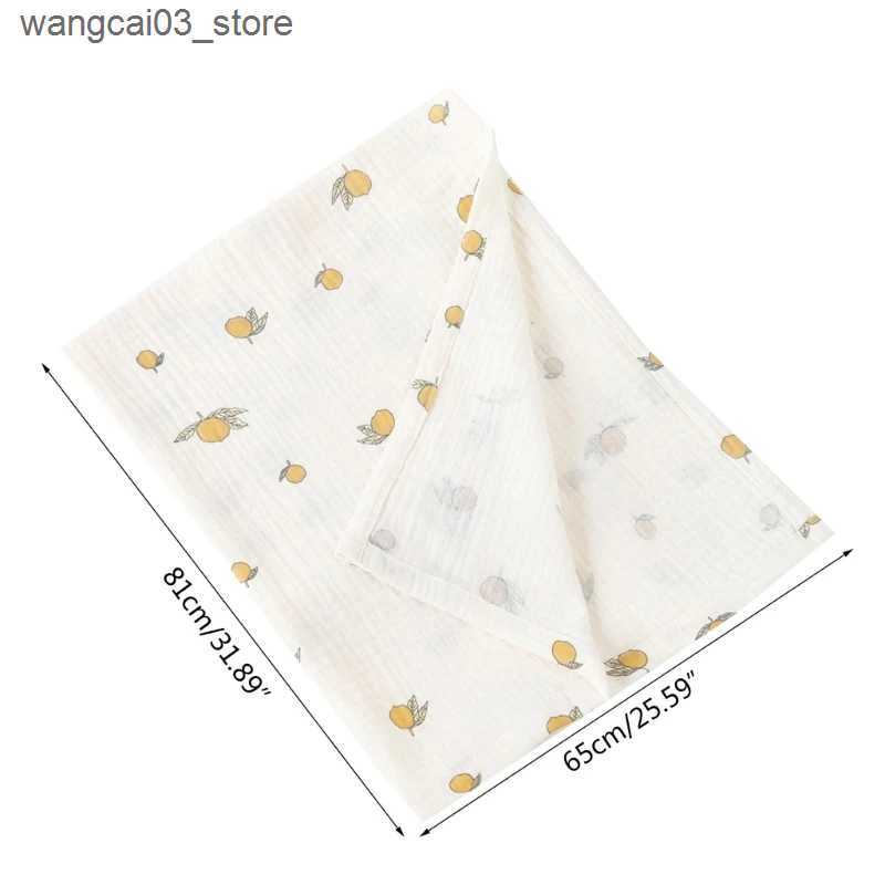 Blankets Swaddling Baby Swaddle Blanket Muslin Cotton Baby Bath Towel Multipurpose Lightweight Breathable Blanket Baby Wrap Babies Shower Present L240