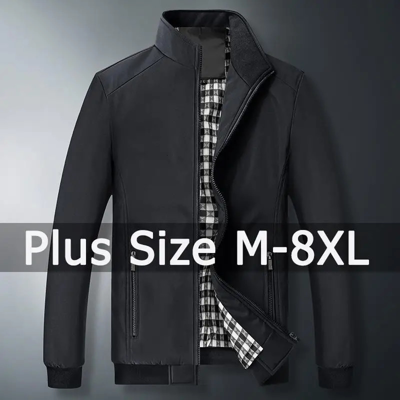 5XL 6XL 7XL 8XL Plus Size Jacket for Men 40140kg Autumn Winter Coat Casual Sport Outwear Jaquetas Masculina De Inverno 241011
