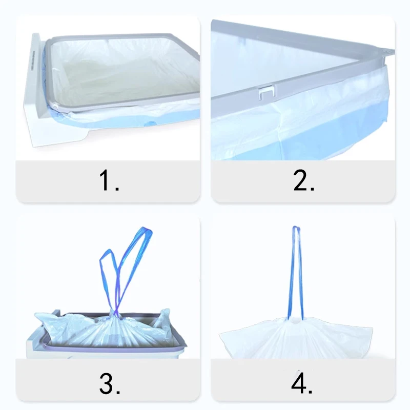 PETKIT Trash Bag Automatic Cat Toilet Accessories Collect Feces Large Trash Bag 1 Roll/15PCS Portable Pet Cleaning Products