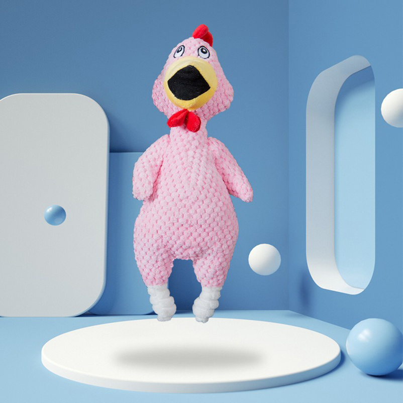 Pet dog screaming chicken figure self high artifacts Bite resistant teeth plush educational toy pet supplies