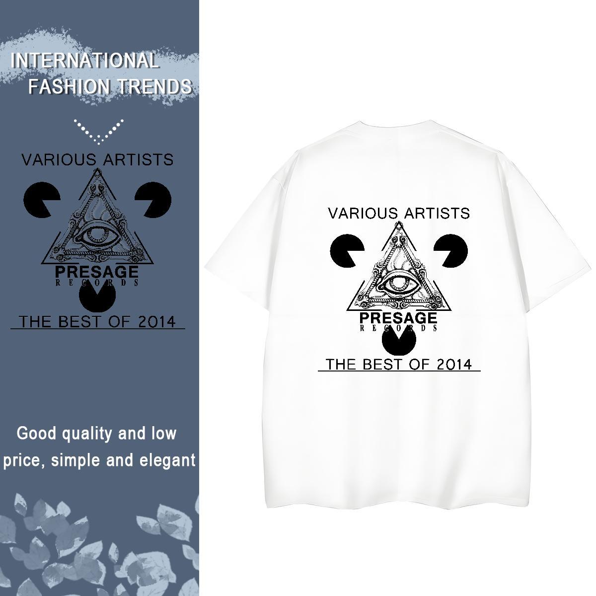 Factory Direct T Shirts Women 230g Cotton Breathable Crew Neck Spring Summer eye of the devil Couples T Shirts Unisex Customized Clothes