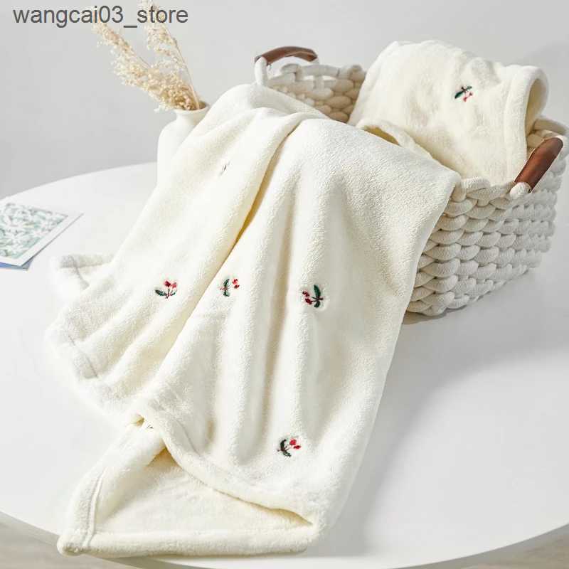 Blankets Swaddling Baby Winter Blanket for New Born Newborn Swaddle Stroller Infant Diaper Throw Blanket Fleece Bedding Baby Accessories Bedspread L24