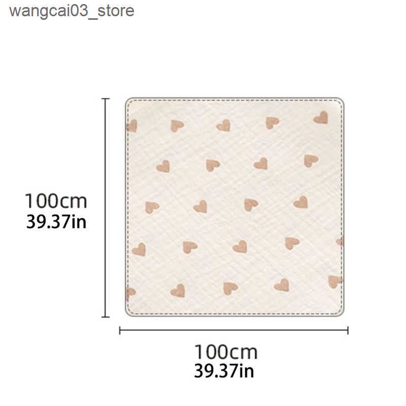 Blankets Swaddling Upgraded Muslin Swaddle Blanket Cotton Muslin Square Soft Large Muslin Swaddles Muslin Cloths for Baby Boys Girls Dropshipping L240