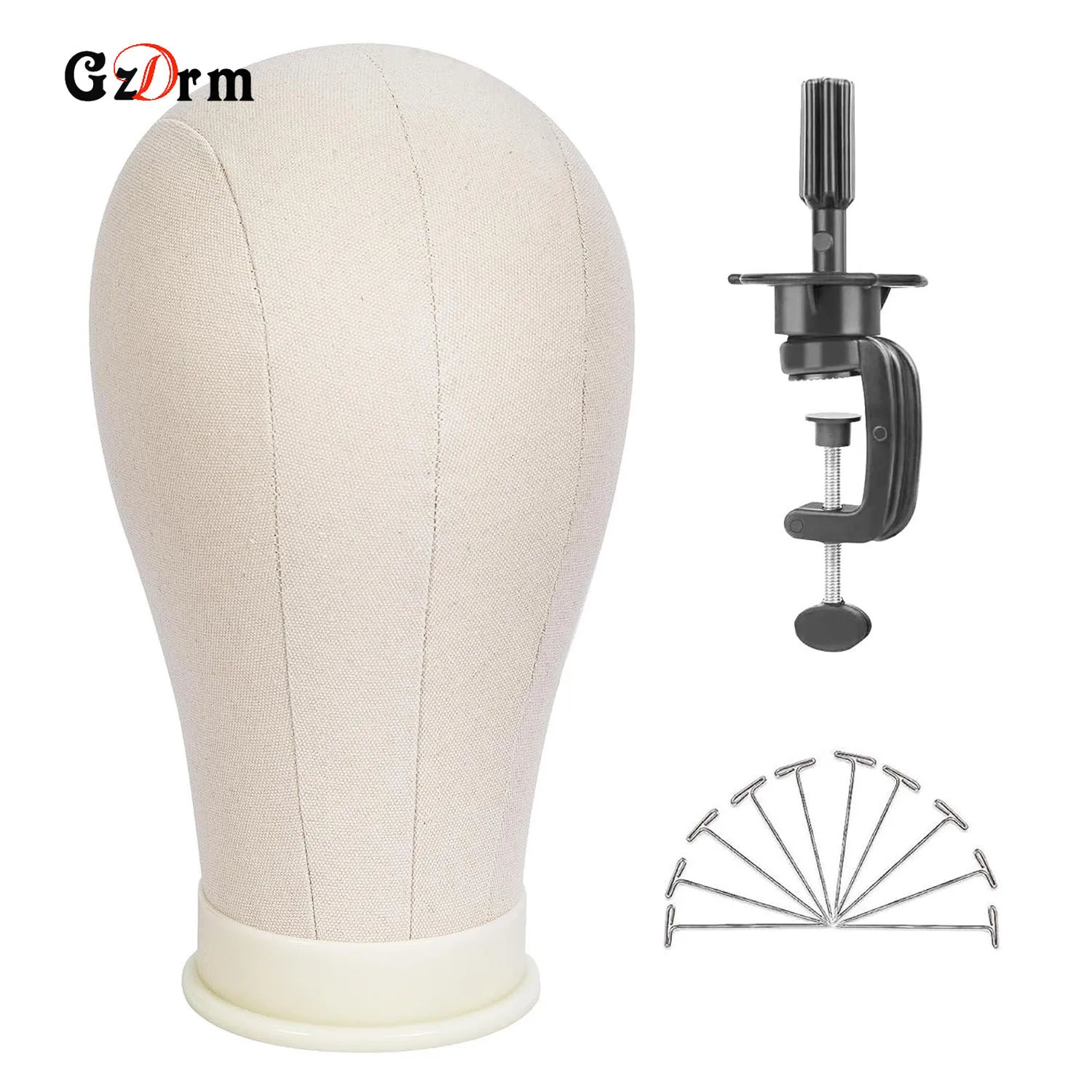 21 inch 23 inch wig head mannequin head with wig stand mannequin canvas head for wig production display 241010