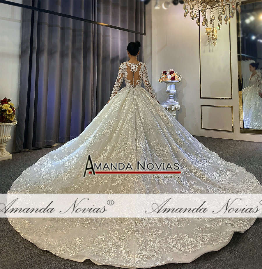 Amanda Novias design lace ball gown weddings wedding dresses