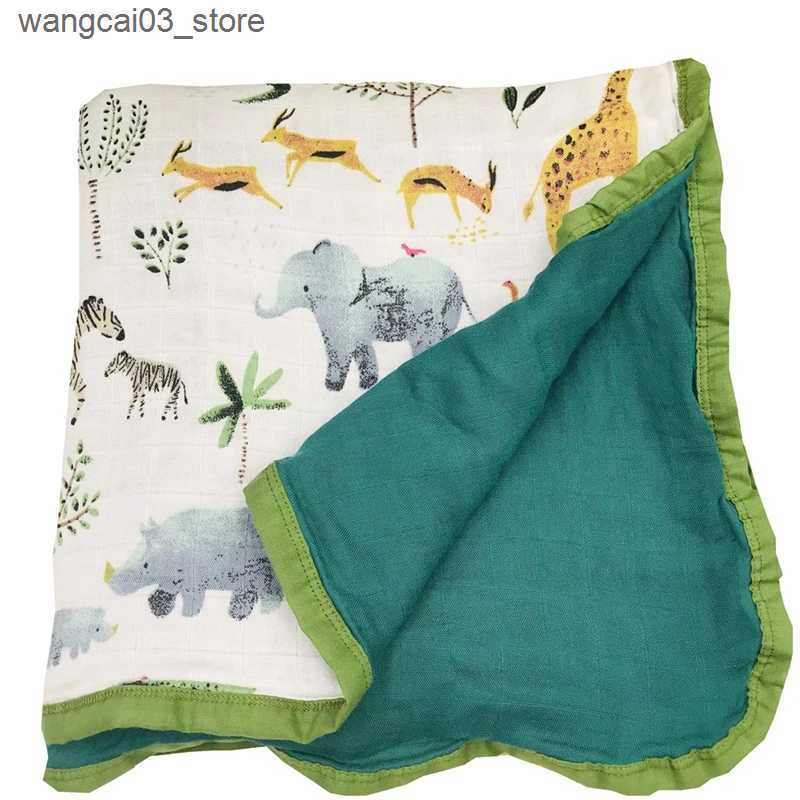 Blankets Swaddling 2024 NEW Hot Organic Cotton European Styles Swaddle Blanket Customize Designs L240910 L0910