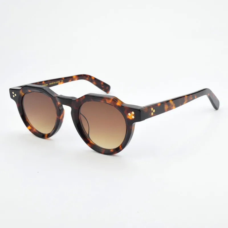 vintage Sunglasses Men Women Retro round Sunglass Driving Sun glasses Fashion UV400 Female acetate Glasses 241007