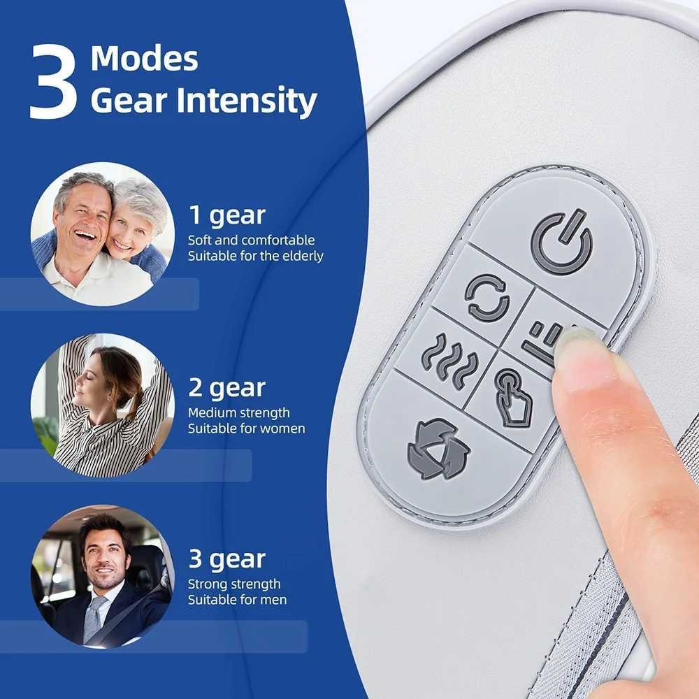 3D Neck Massage Pillow Electric Cylindrical Spinal Traction Pillow Used for Neck Shoulder Waist Arm Abdominal Leg Airbag Ball Massage W240819