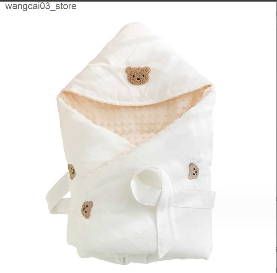 Blankets Swaddling Newborn Baby Blanket Envelope Swaddle Wrap Baby Receiving Blankets Boy Girl Cotton Soft Infant Sleep Sack Crib Stroller Blanket L24