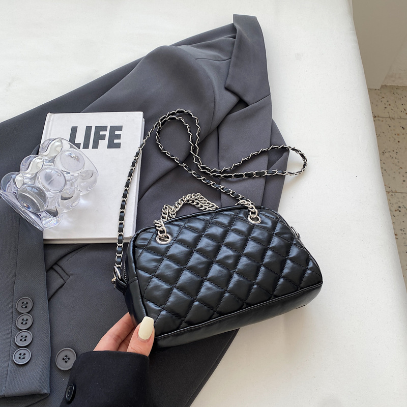 New Women's Fashion Crossbody Casual Simple Shoulder Chain Trendy Small Square Bag