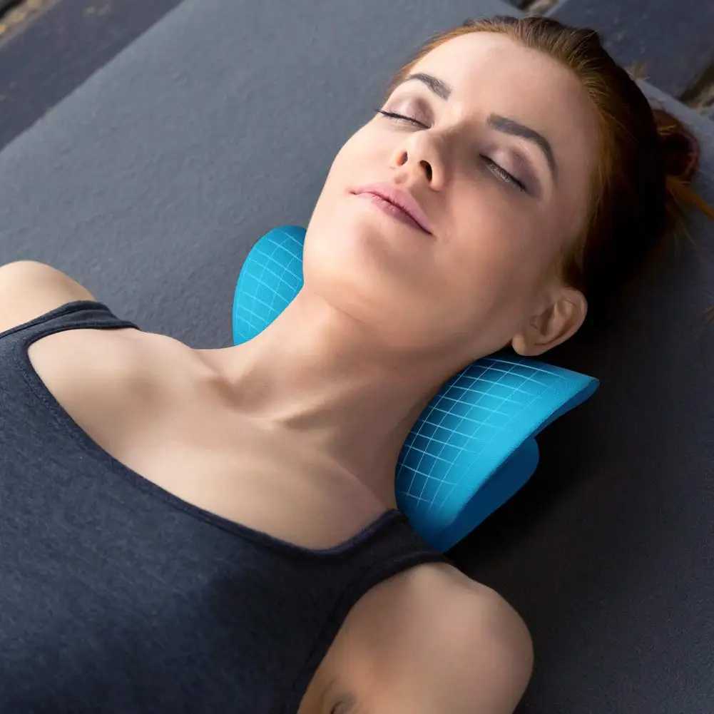 Cervical Traction Device for Muscle Tension Relief Chiropractic Pillow Repair Neck Relaxation W240819