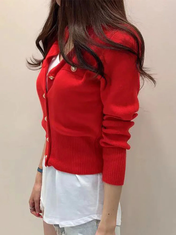 Autumn Winter Women Sweater Cardigan Black Elasticity Long Sleeve Tops O Neck Korean Fashion Sweaters Knitwear Ladeis Clothes 241009