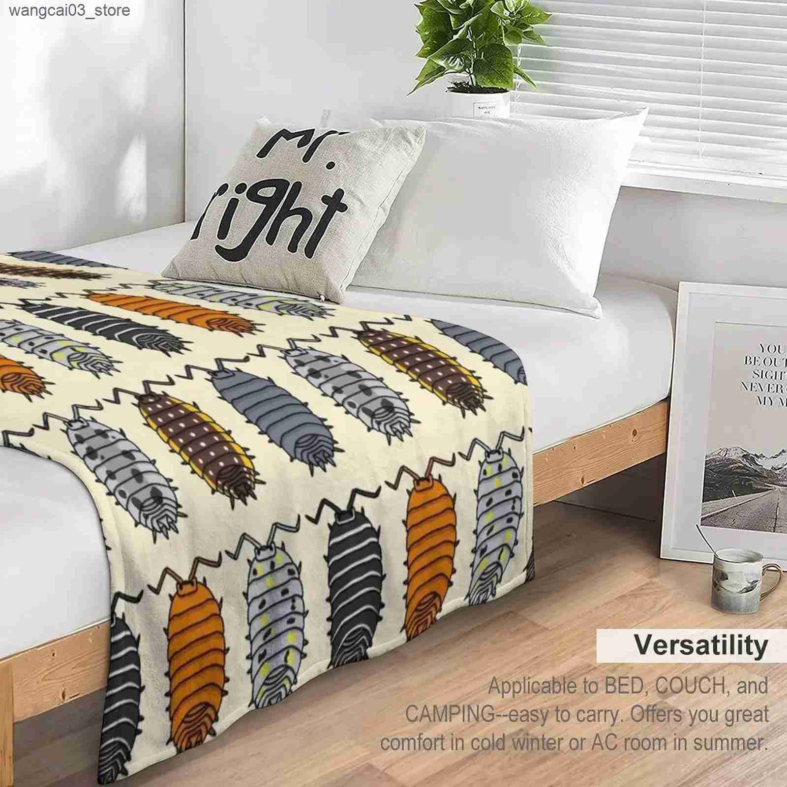 Blankets Swaddling Isopods Throw Blanket for winter Luxury Thicken Blankets L240910