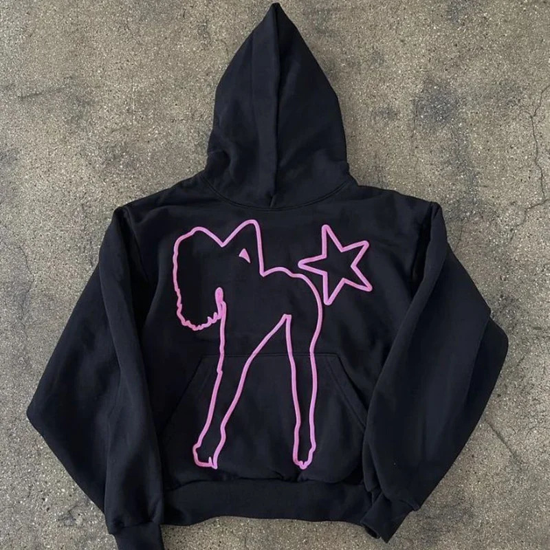 Harajuku Hip Hop Creative Sweatshirts Y2k Hooded Sweatshirt Graphic Print Hoodie Men Women Oversized Street Hoodies Tops 241011