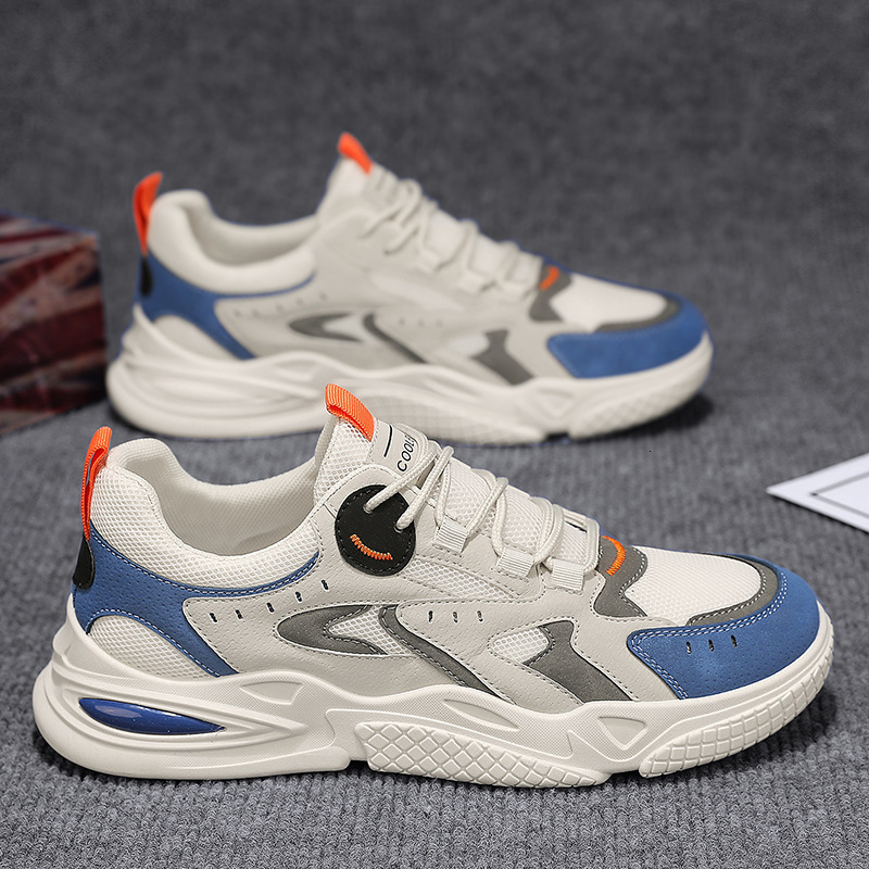 New mesh patchwork dad for summer Korean version versatile casual men's breathable thick soled youth sports shoes