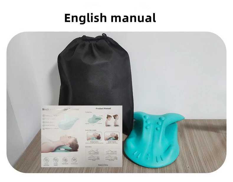 Neck and Shoulder Stretching Relaxer Cervical Spinal Nerve Traction Pillow Massage Pain Relief Neck Support Traction Corrector Equipment W240819