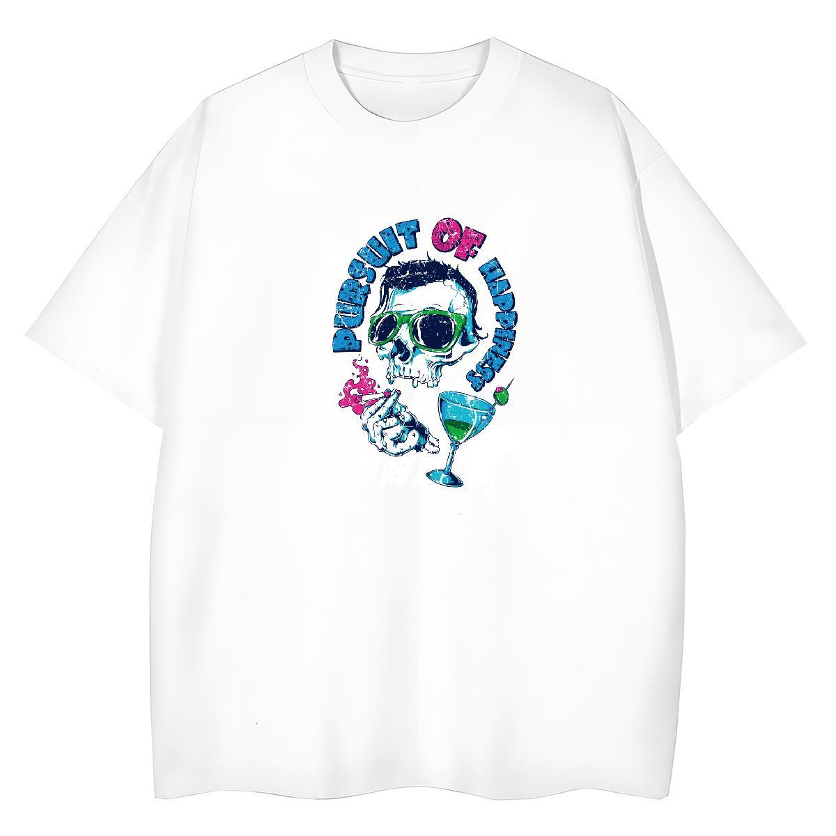 New Arrival T-Shirts for Women 230g 100% Cotton Short Sleeve O-Neck Casual skull Women Tees Nice Graphic Tops Shirt