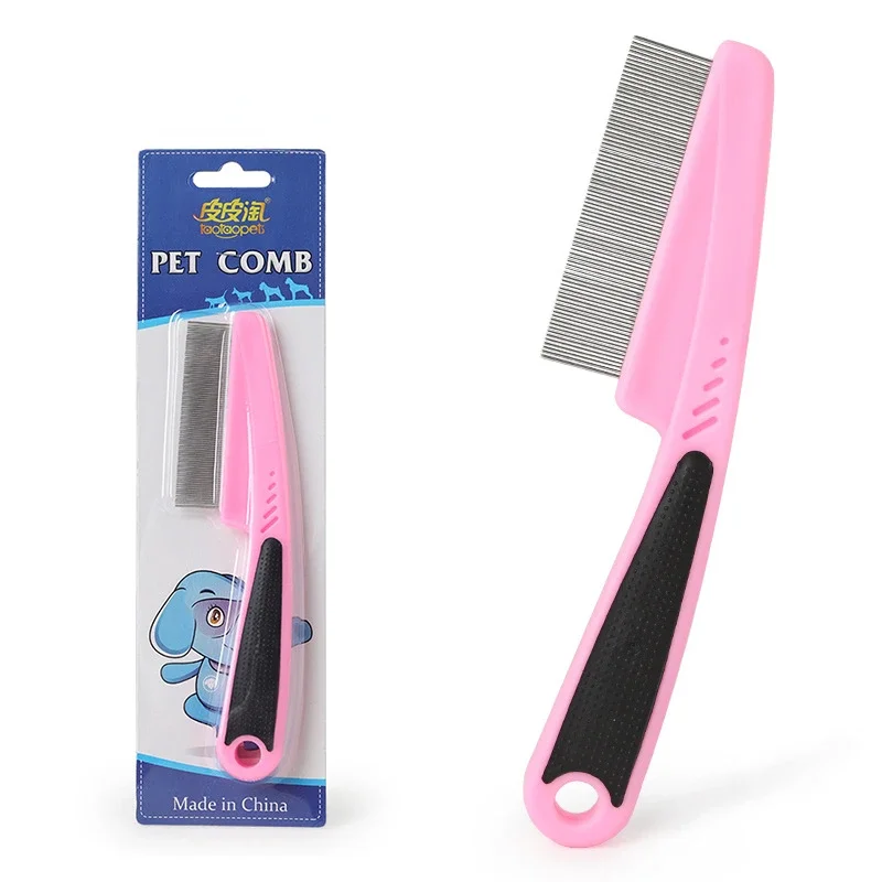 Stainless Steel Needle Grooming Louse Remove Lice Close-Tooth Grate Comb Pet Animal Care Comb Removal Flea Comb for Cat Dog