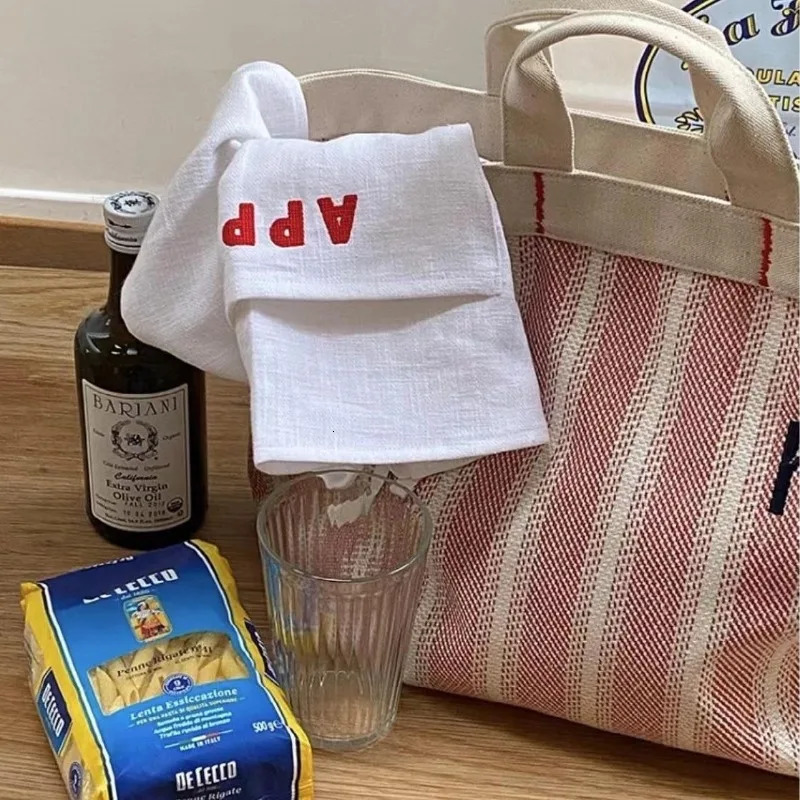 Korean wallet casual and simple INS style embroidered letter handbag used for handling large capacity canvas bags 241008