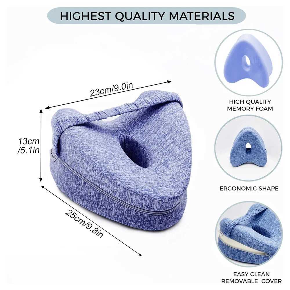 Orthodontic leg pillow memory foam ergonomic side sleeping knee pillow back pain leg pad sleep W240819