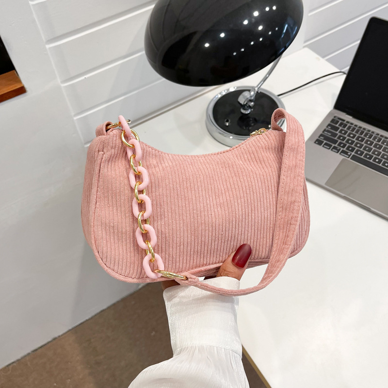 version of literary artistic cloth simple and casual velvet single shoulder women's solid color mini crossbody bag, portable canvas bag