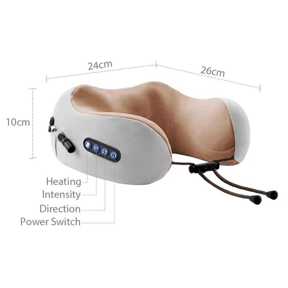 Electric neck massager portable U-shaped pillow used for neck and shoulder neck shoulder relaxation massage pillow outdoor household car W240819