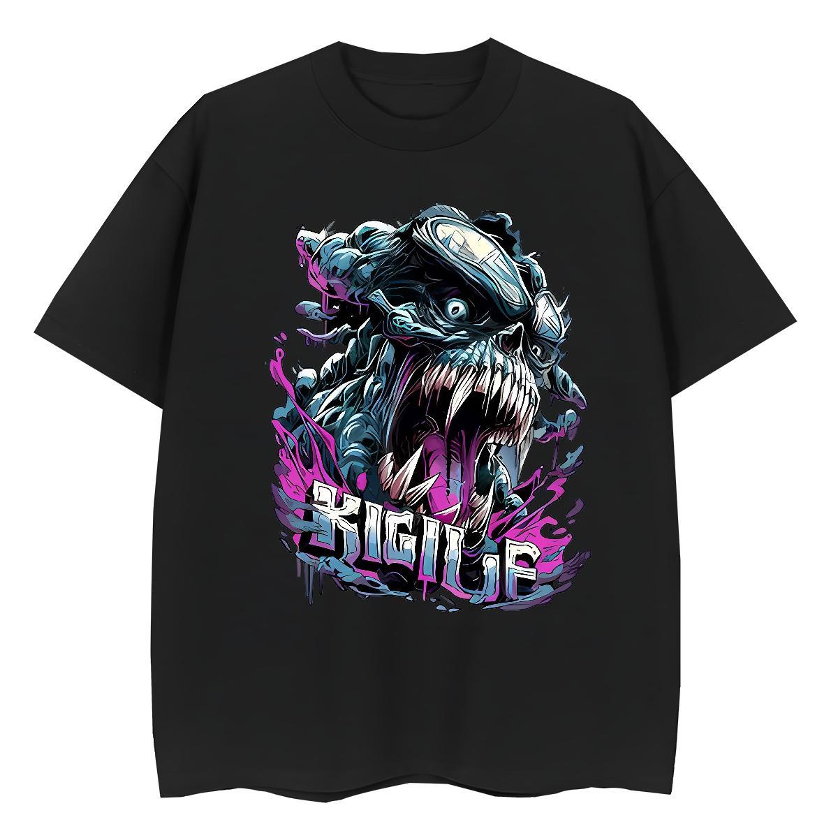 Designer T Shirts Women 230g 100% Cotton Breathable Soft Summer Casual skull Couples T Shirts Designer Nice DIY Printed Tees