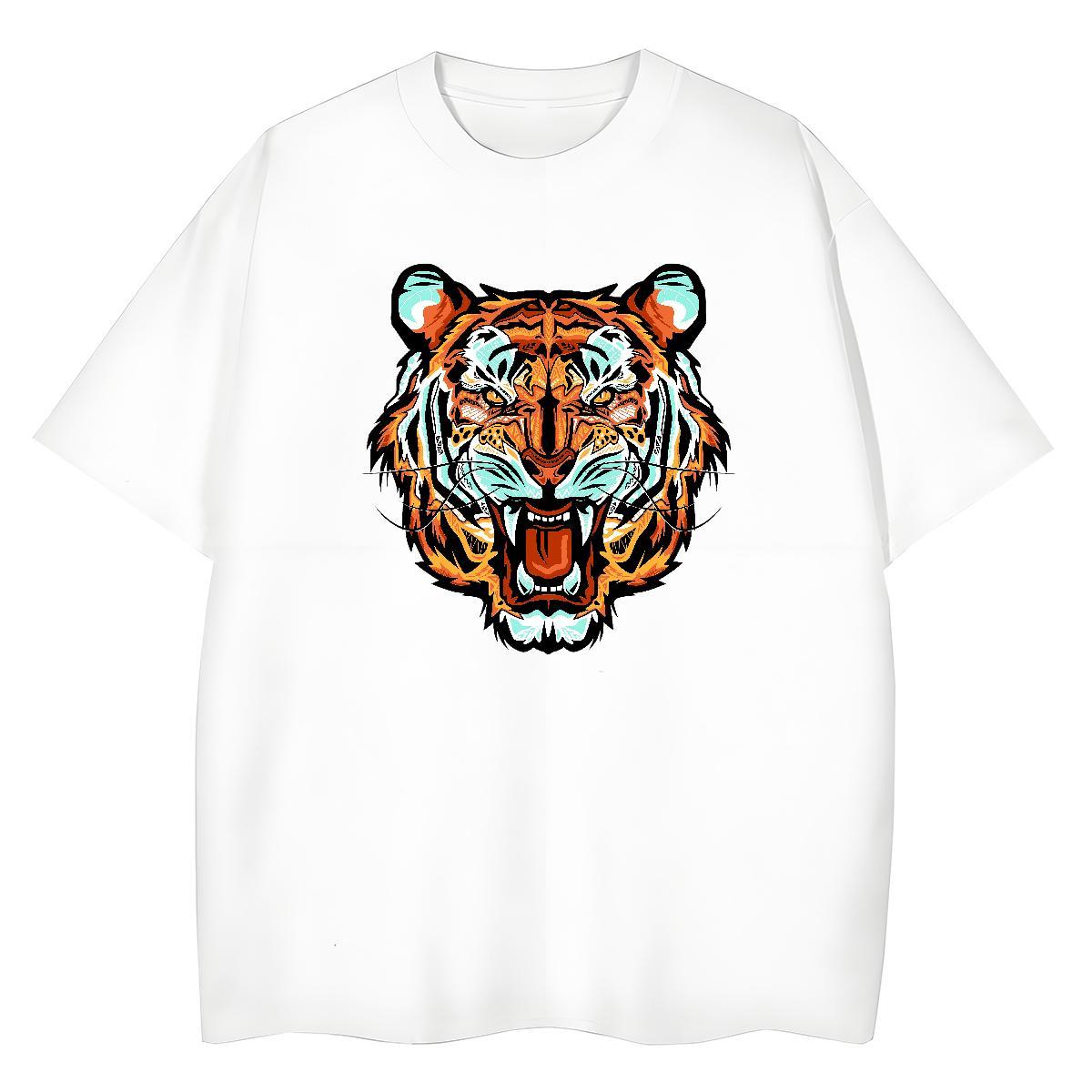 Stylist T shirt 100% Cotton 230g Comfortable Casual ferocity Women Tees Lady Anime Tops