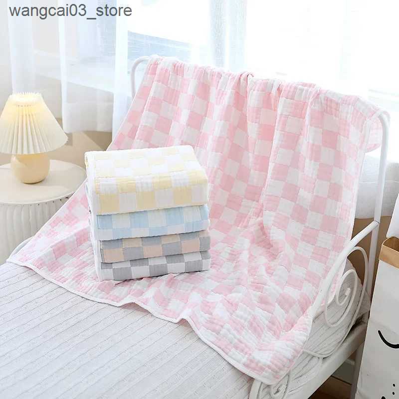 Blankets Swaddling Bamboo Muslin Blanket 6 Layer Gauze Cotton Receiving Blankets Soft Baby Swaddle Wrap Blanket Bed Blankets Baby Born Bath Towel L240