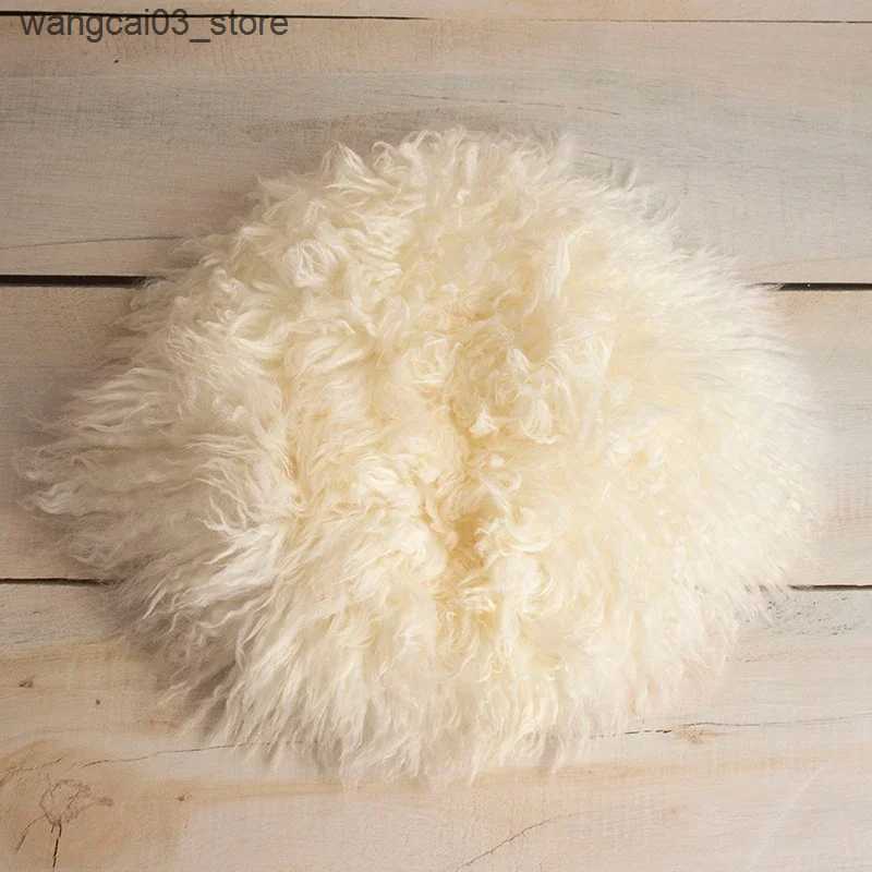 Blankets Swaddling 100% Wool Mats Baby Photography Blanket Newborn Wrap Background Flokati Props for Newborns Photo Shoot Fotografia Accessories L2409