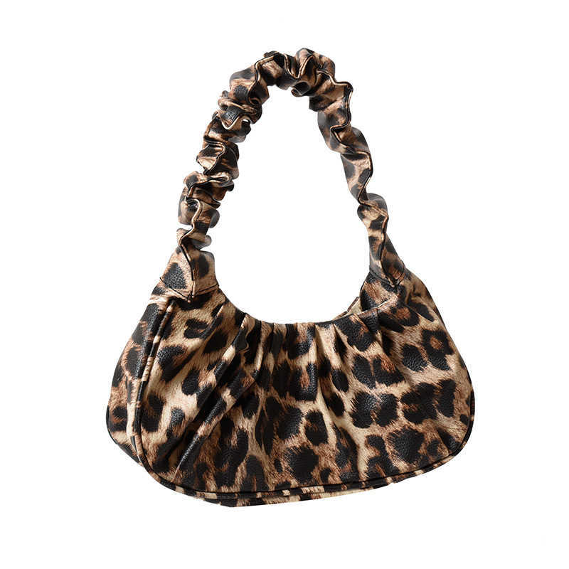 CMM Selling Cloud Bag New Summer Selling Shoulder Bag Cow Print Leopard Print Pleated Armpit Bag