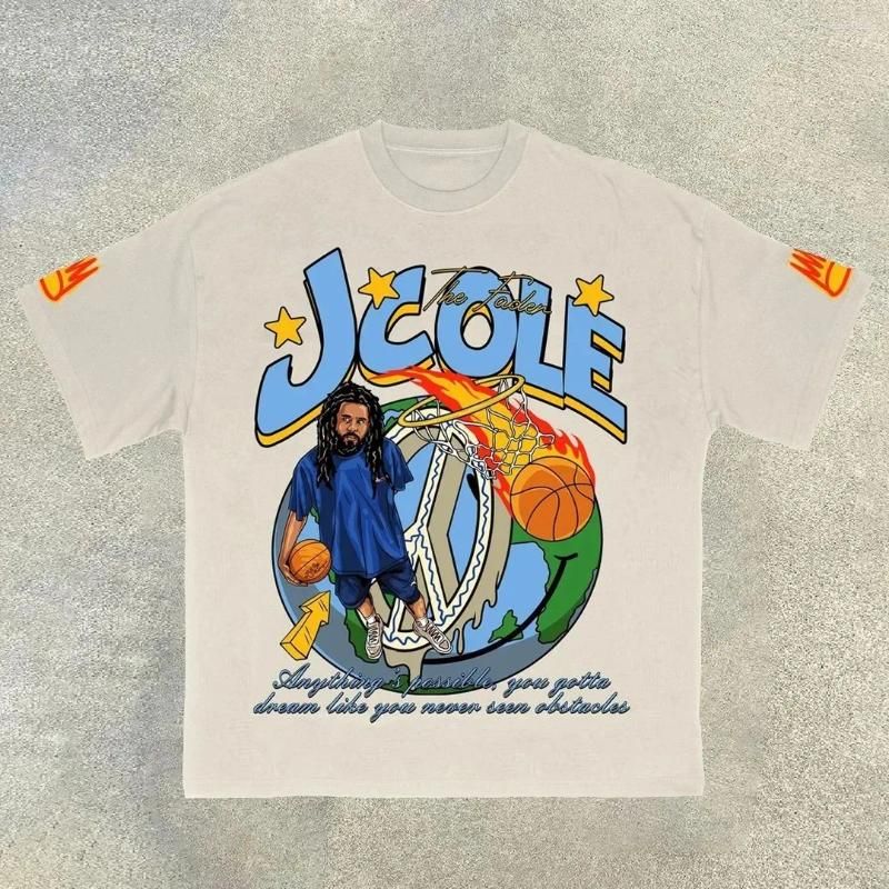 Mens T-Shirts T Shirts Summer Basketball T-Shirt Sports Style Short Sleeve Cotton Print Loose And Womens Street Hip Hop Clothing Tops Otd0Q